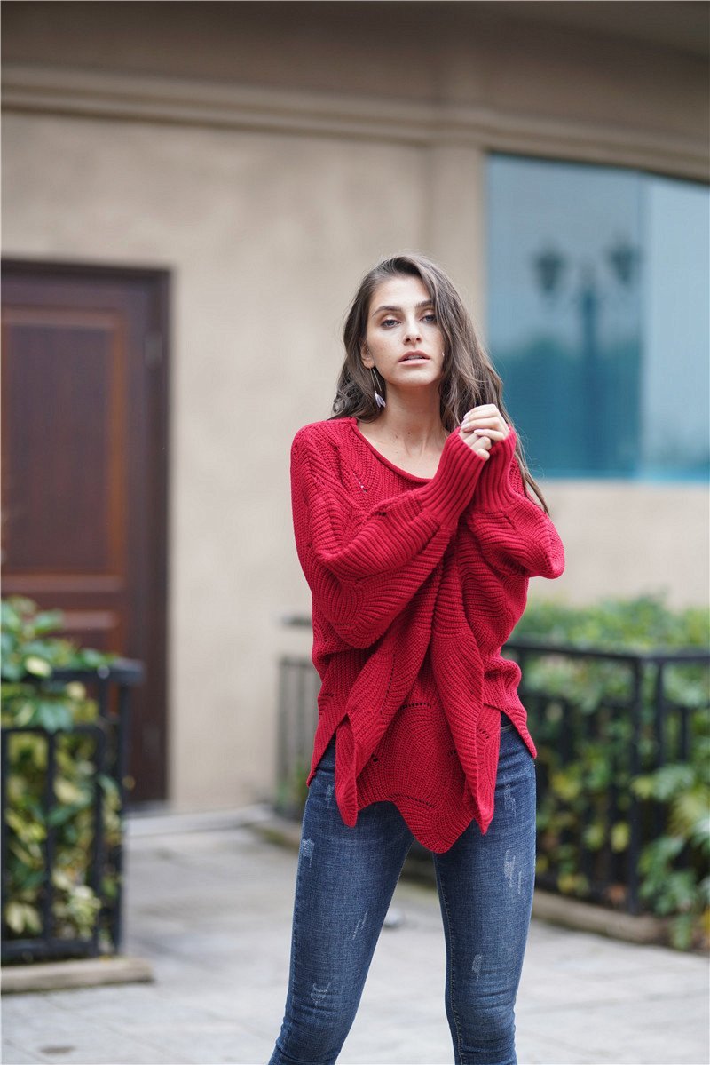 RadyRin It All Works Out Knit Sweater in Elegant Green