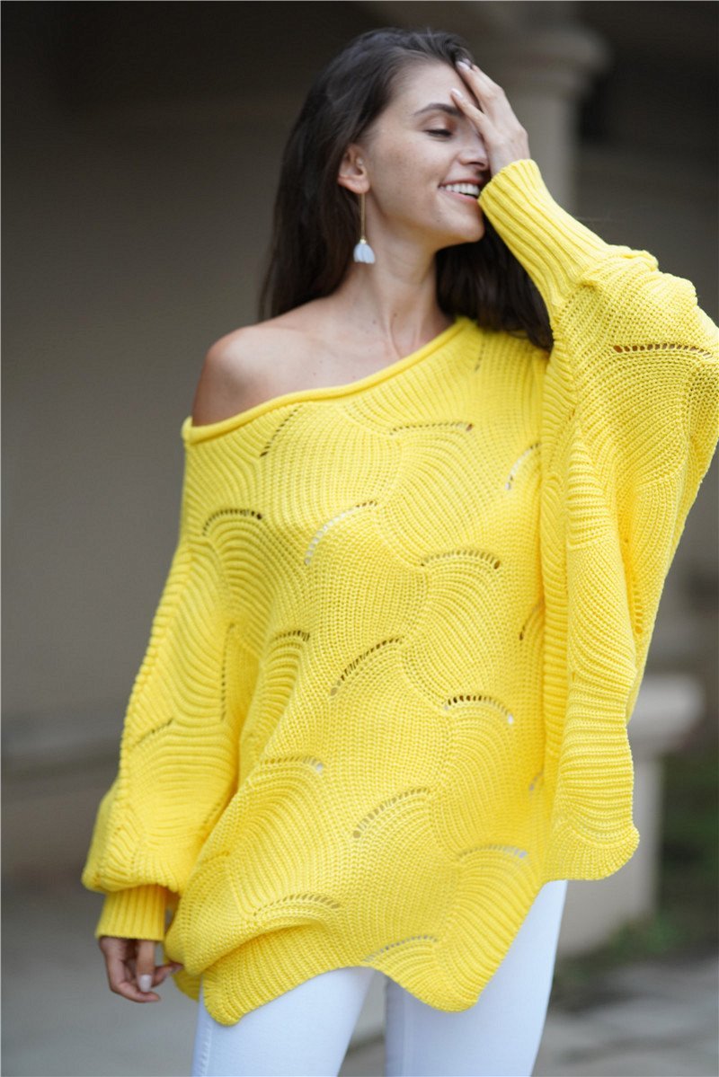 RadyRin It All Works Out Knit Sweater in Elegant Green