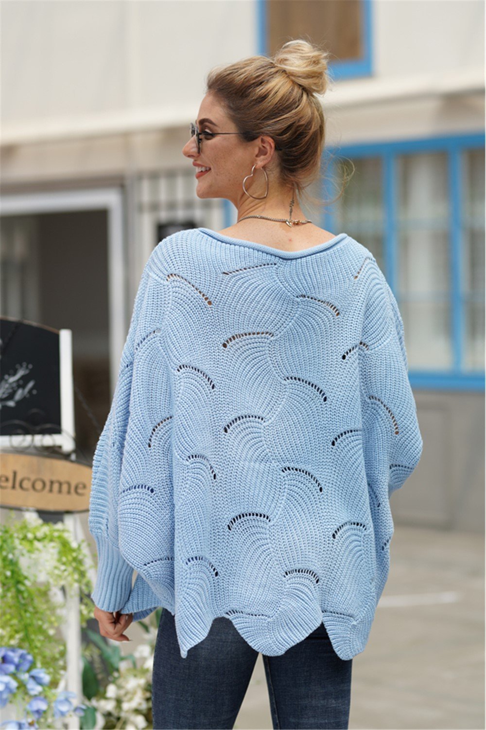 RadyRin It All Works Out Knit Sweater in Elegant Green