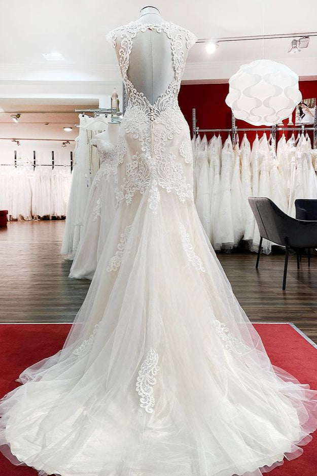 Ivory Sweetheart Lace Mermaid Wedding Dresses - Fashionpara