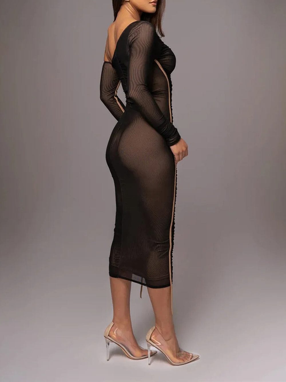 Backless Bodycon Midi - Fashionpara