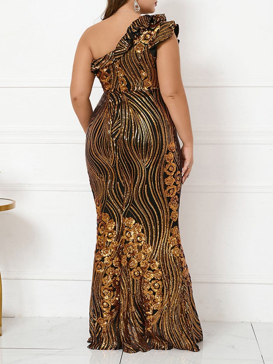 Ruffle Maxi Dress - Fashionpara