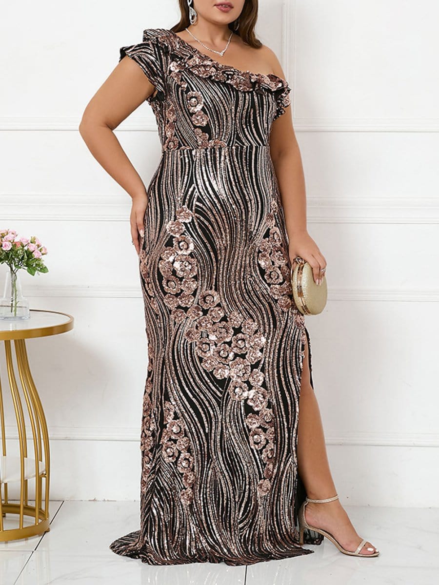 Ruffle Maxi Dress - Fashionpara