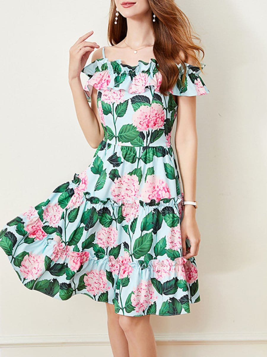 Floral Mini Dress - Fashionpara