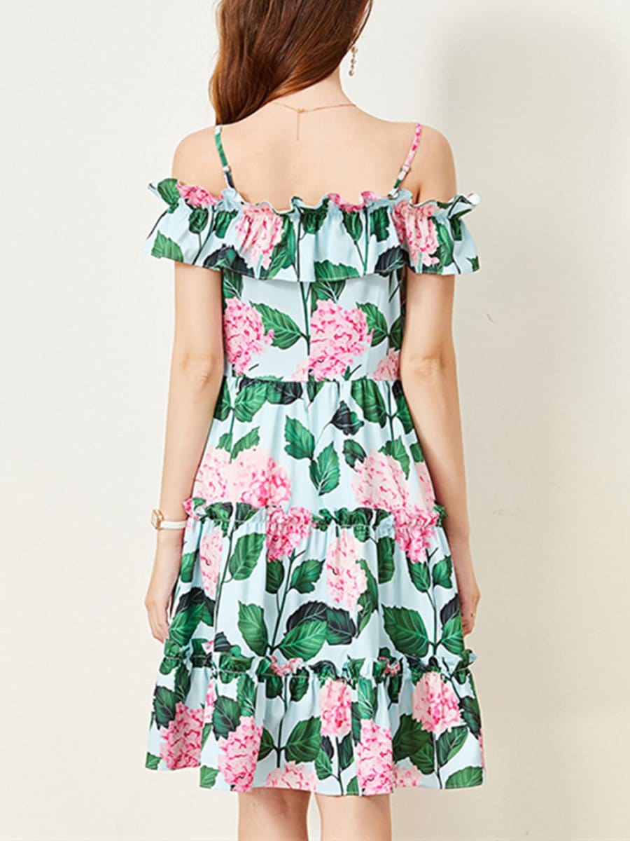 Floral Mini Dress - Fashionpara