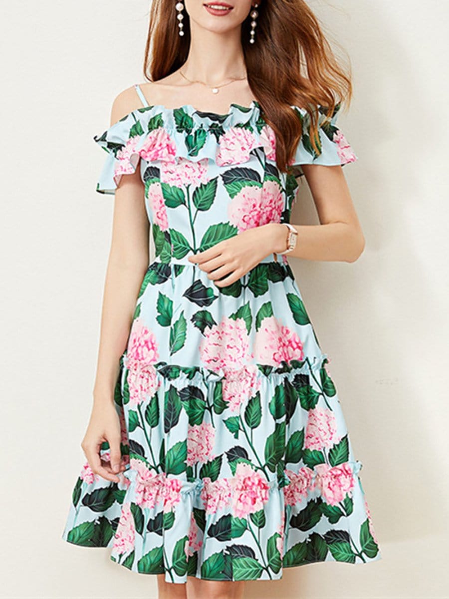 Floral Mini Dress - Fashionpara