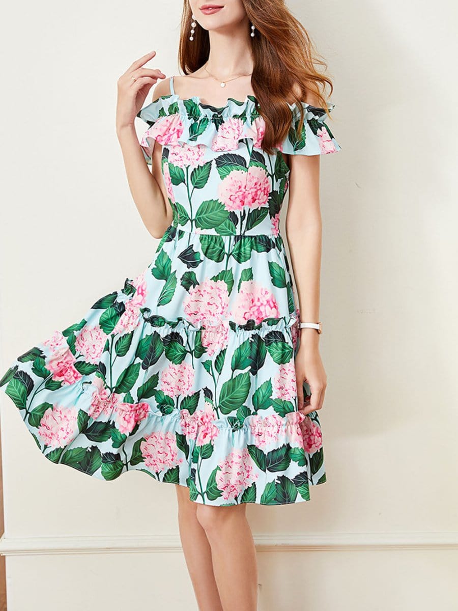 Floral Mini Dress - Fashionpara