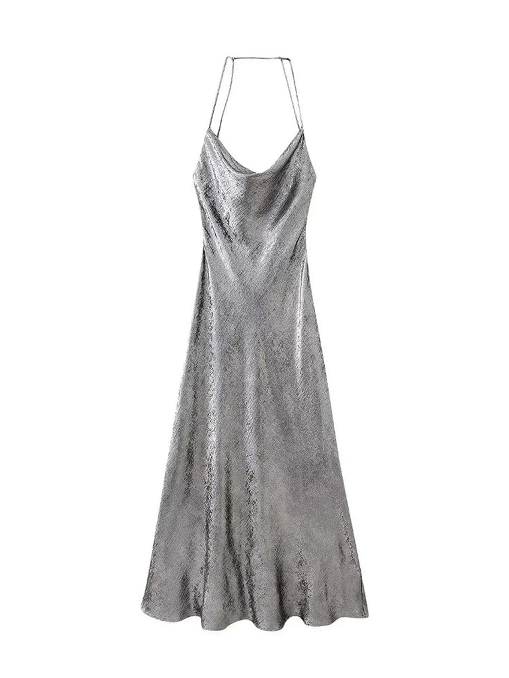 Backless Midi Dress - Fashionpara