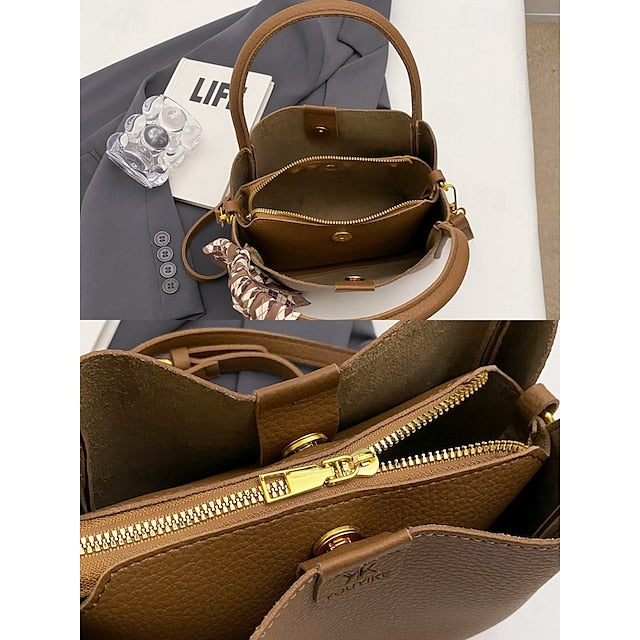 Handbag Bag Bags Shoulder Crossbody Bucket PU