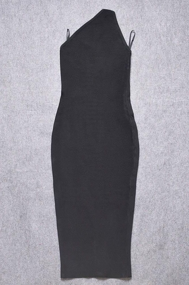 Joi Bodycon Midi Dress - Classic Black - Fashionpara