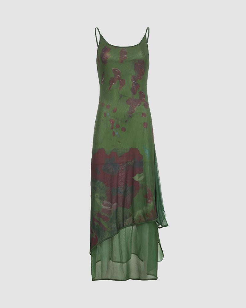 Esmeralda Acidity Asymmetric Dress - Fashionpara