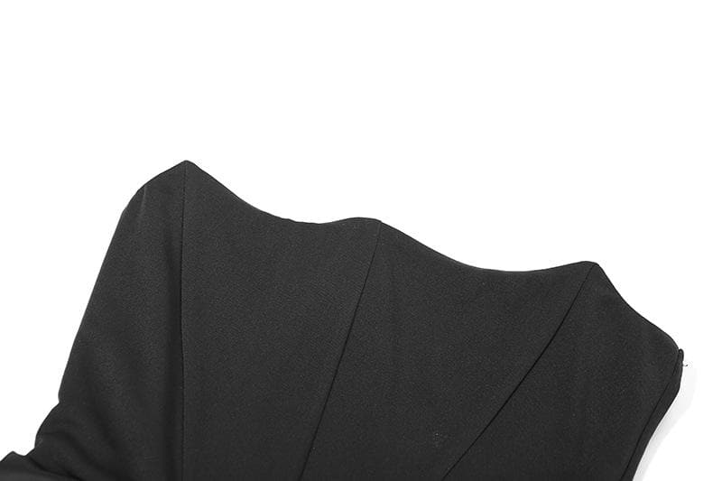 Corset solid ruched backless tube maxi dress - View 4