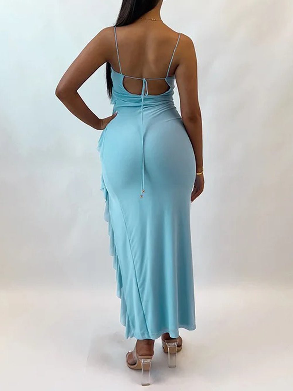 Backless Maxi Dress - Fashionpara