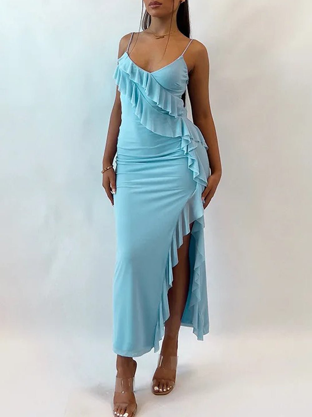 Backless Maxi Dress - Fashionpara