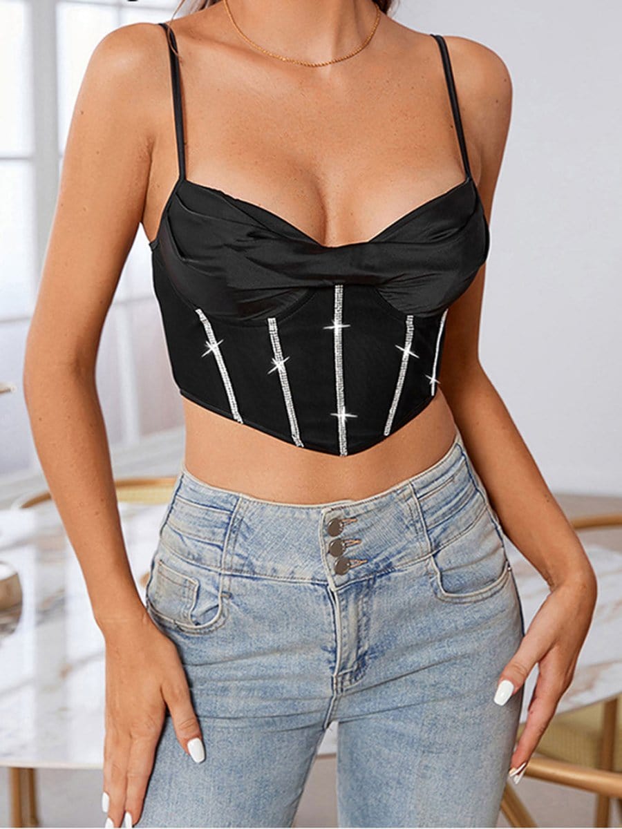 Juno RhinestoneTank Top - Fashion Pov