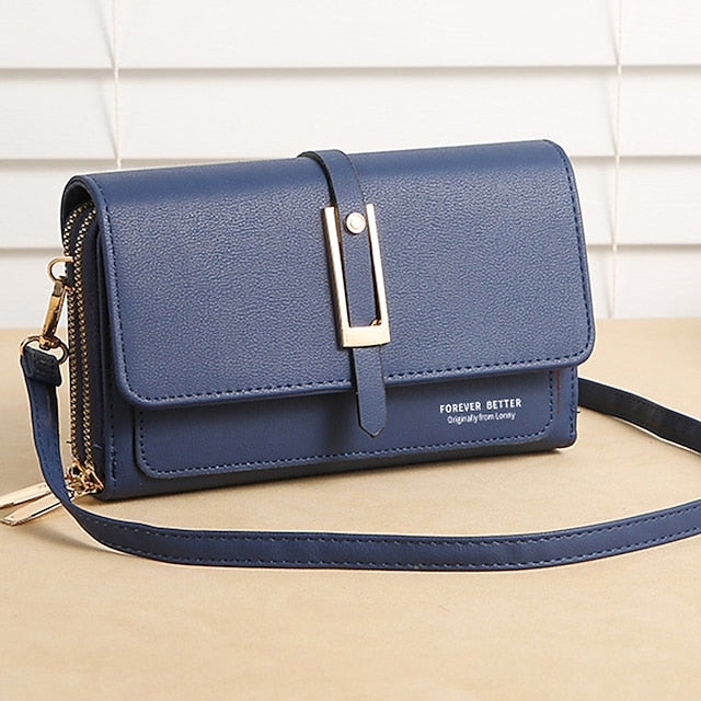 PU Crossbody Phone Bag Mobile Leather Wallet