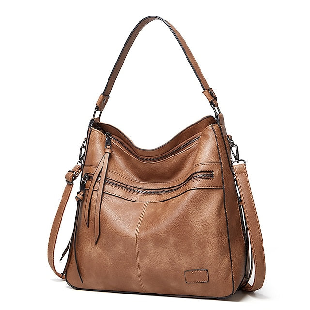 Bag PU Crossbody Leather Shoulder Hobo Tote