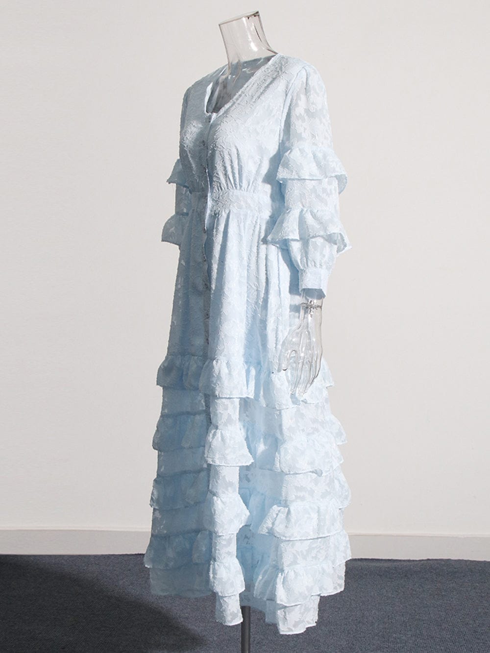 Ruffle Midi Dress - Fashionpara