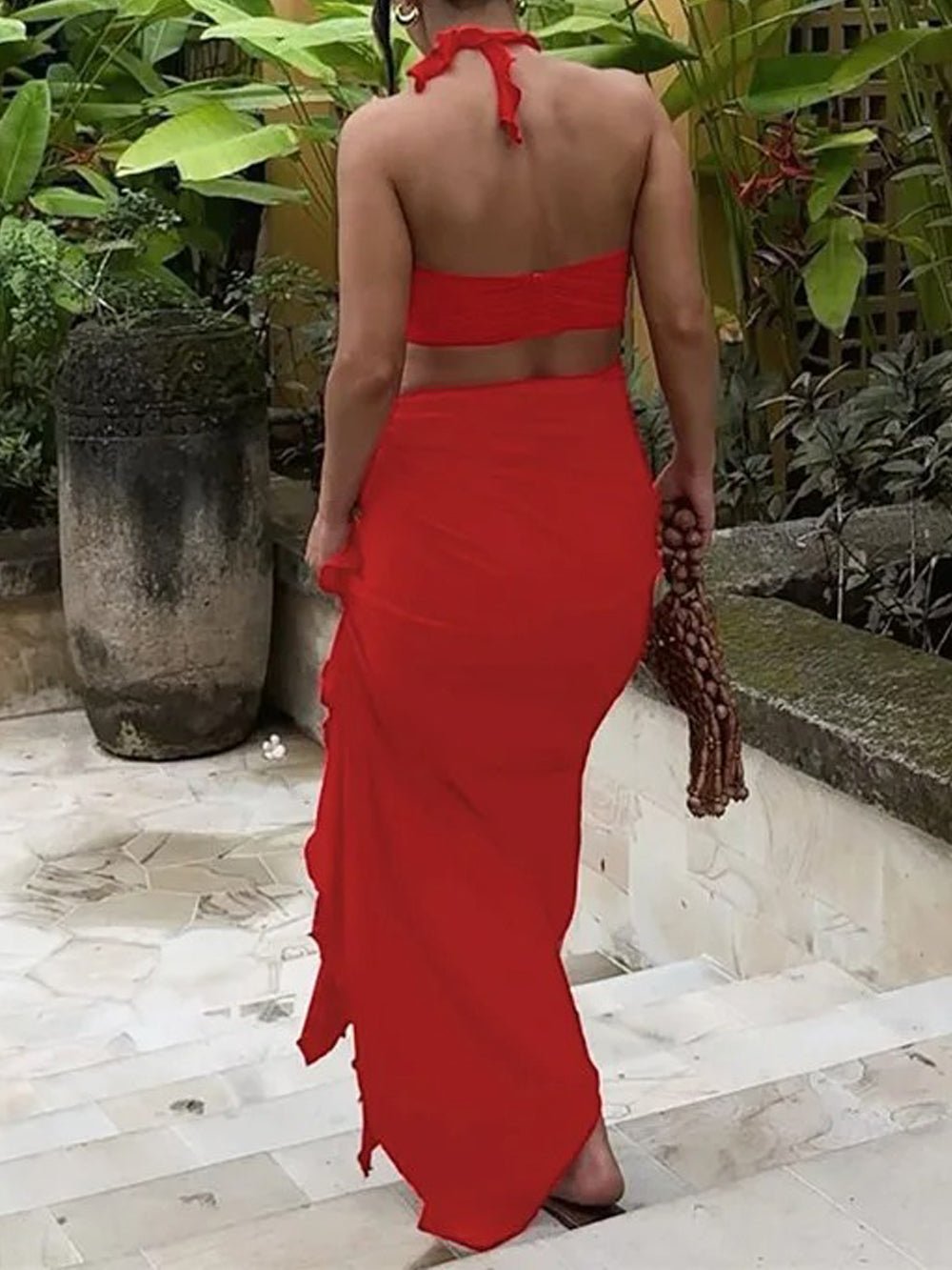 Backless Skirt & - Fashionpara