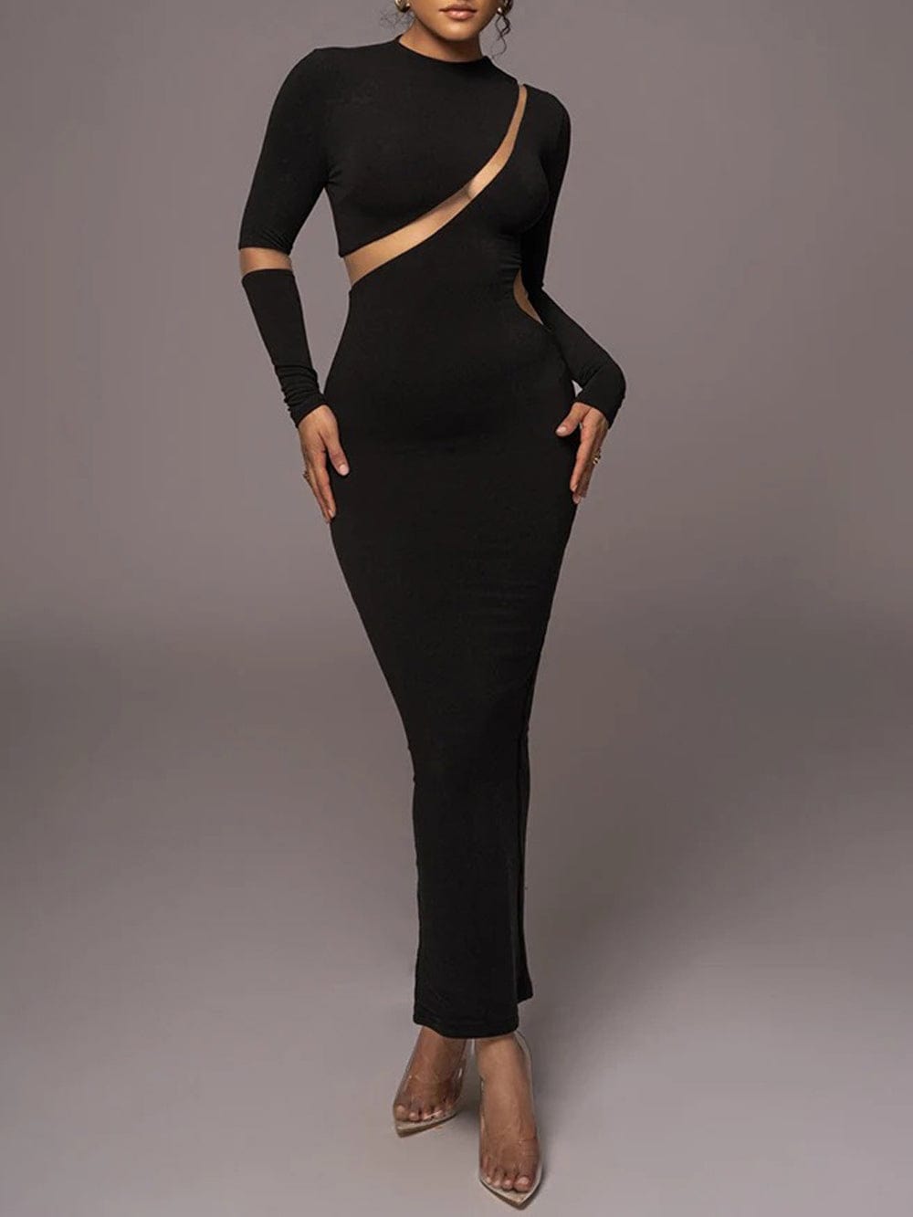 Bodycon Maxi Dress - Fashionpara