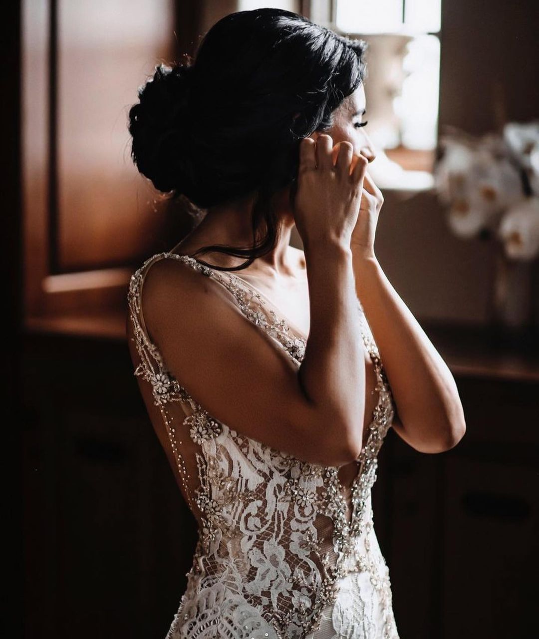 Lace Wedding Dress Mermaid Backless - Fashionpara