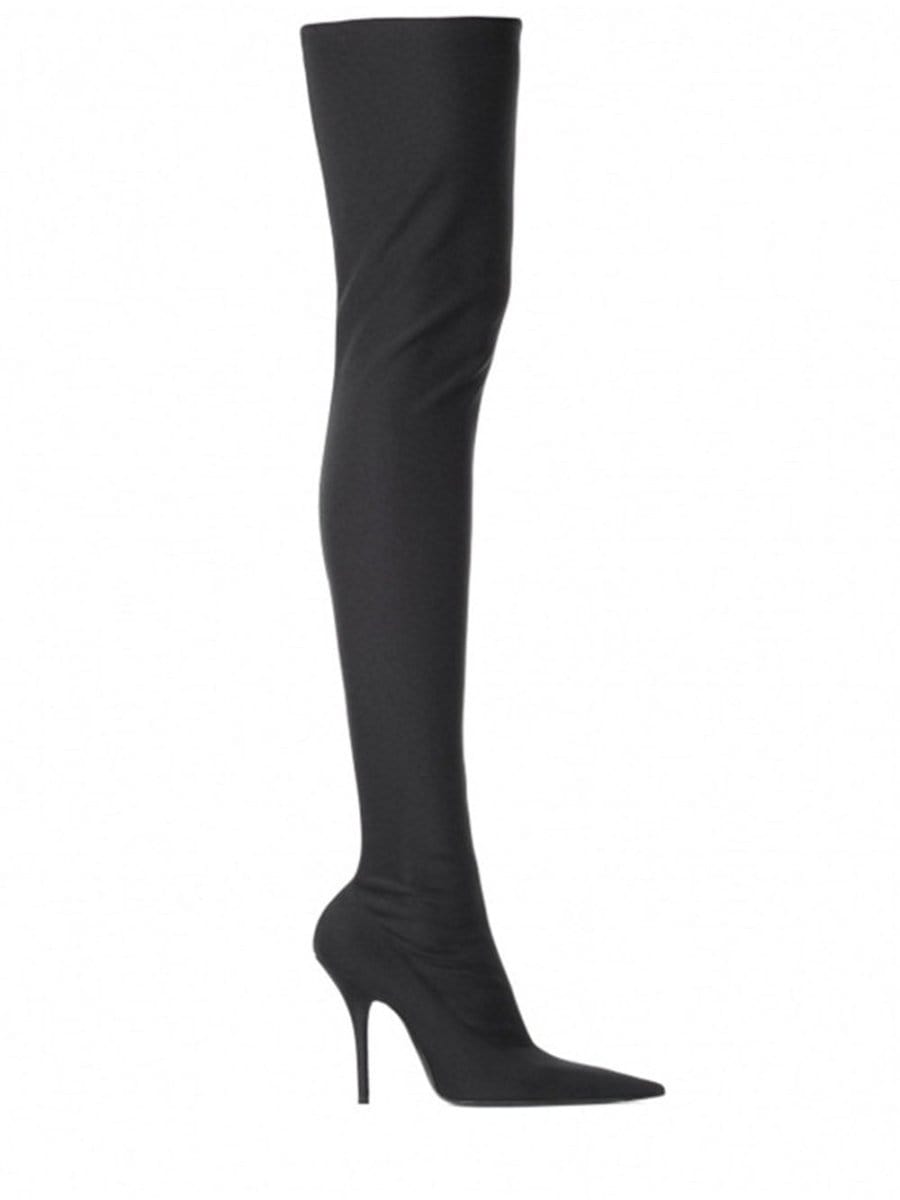 Lara Knee Elastic Thigh Boot - Fashion Pov