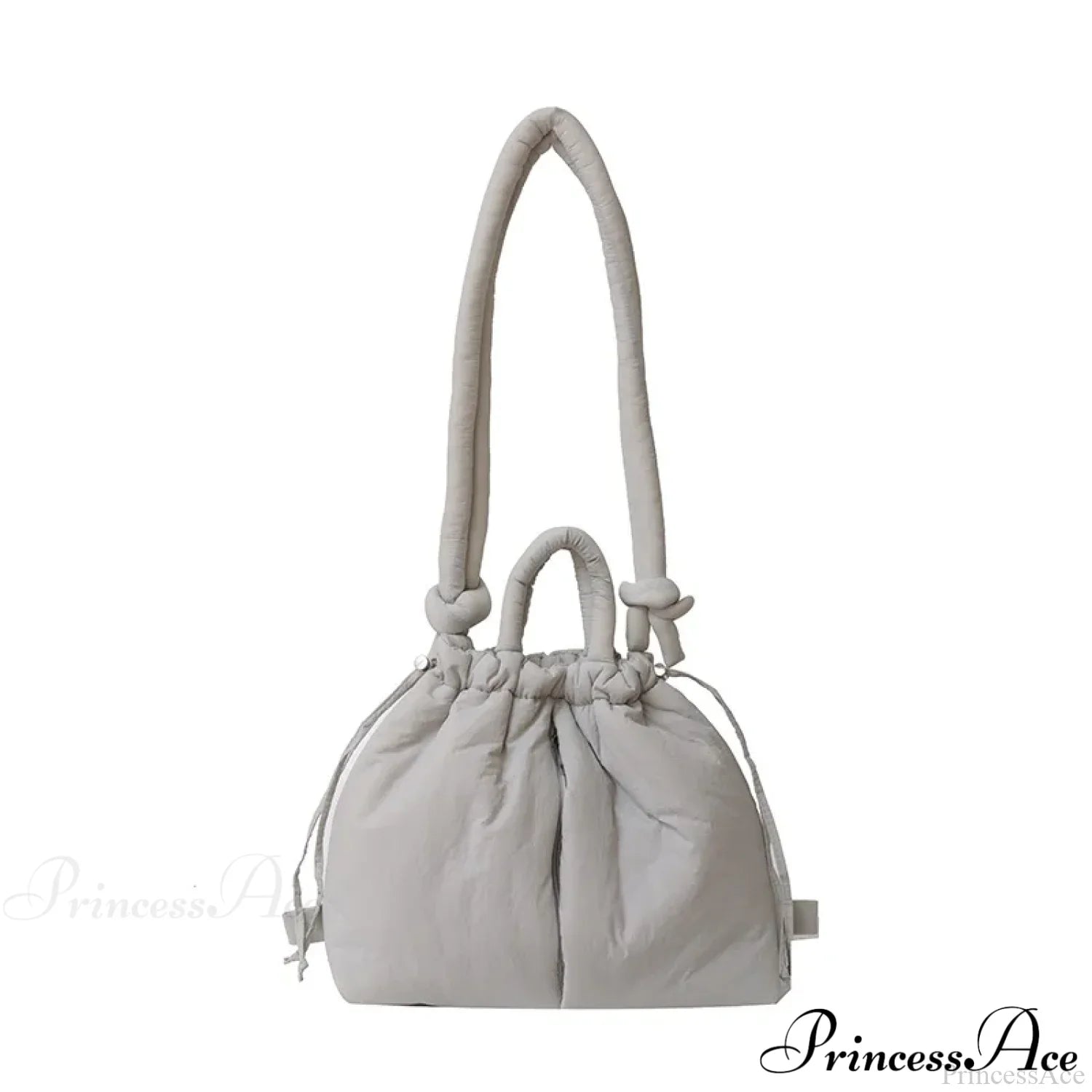 Large Capacity Puffer Nylon Tote Handbag Designer GRAY handbag-250126