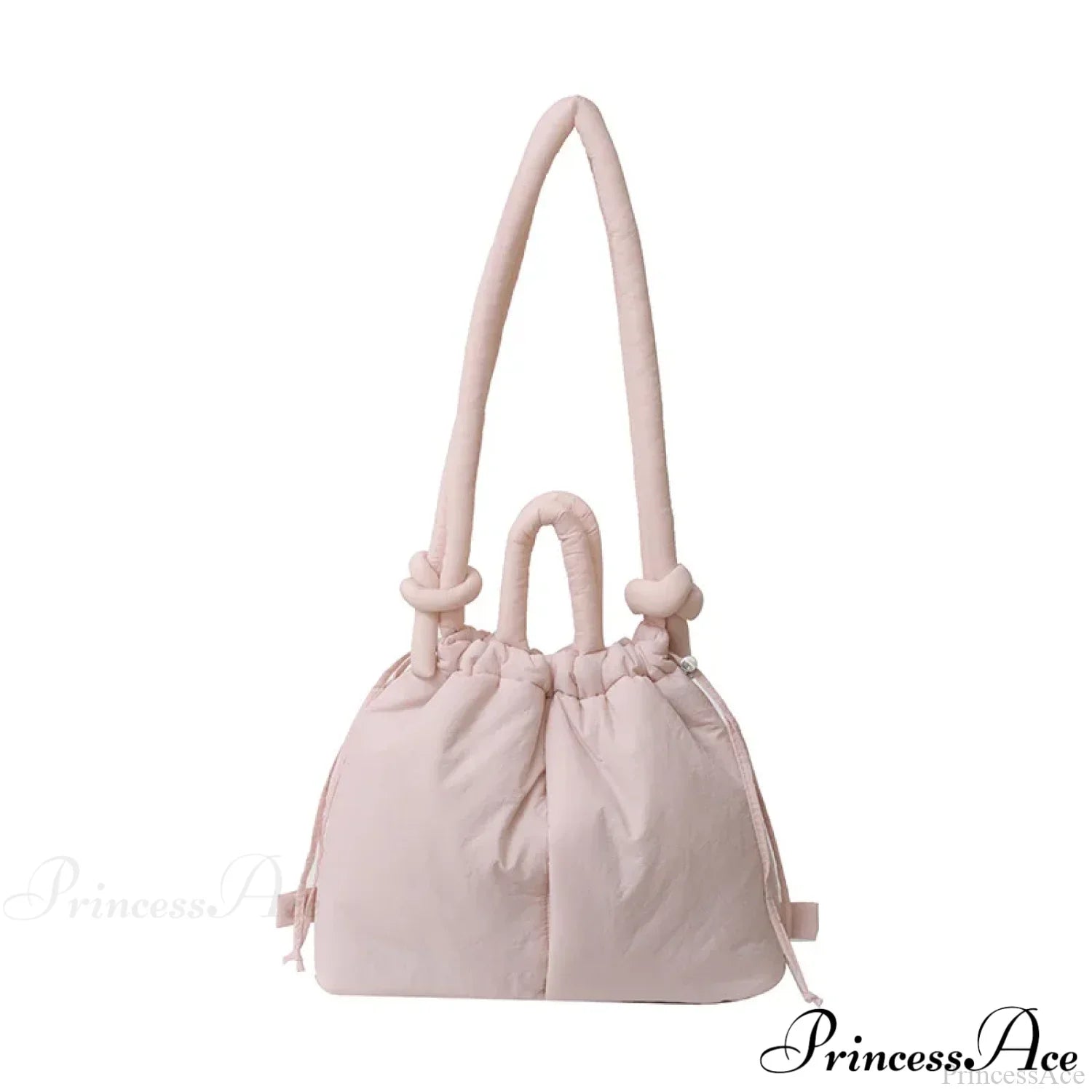 Large Capacity Puffer Nylon Tote Handbag Designer Pink handbag-250126