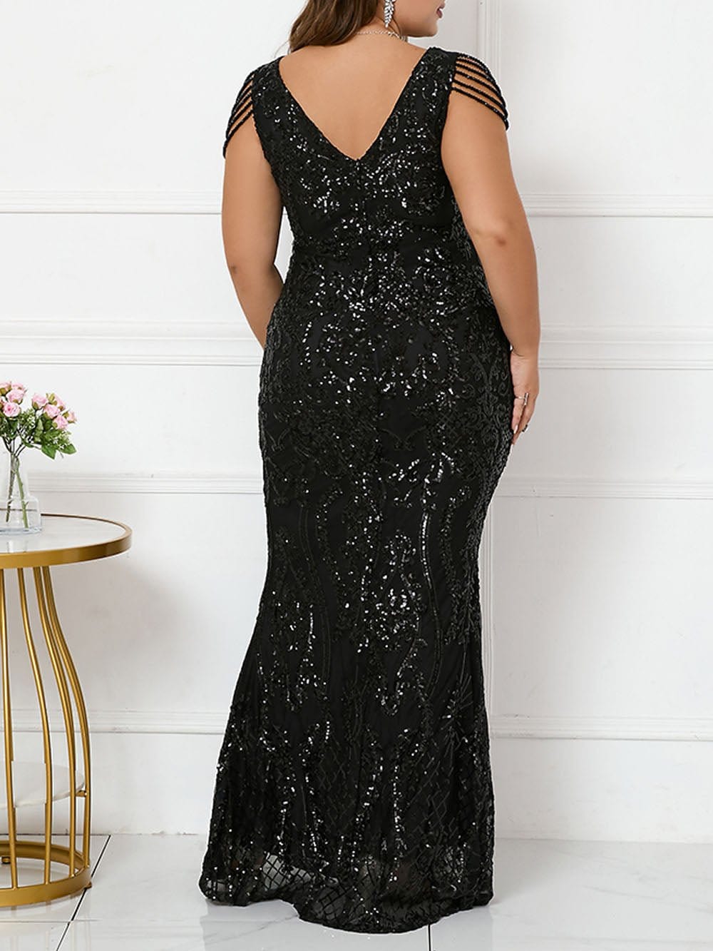 Sequin Maxi Dress - Fashionpara