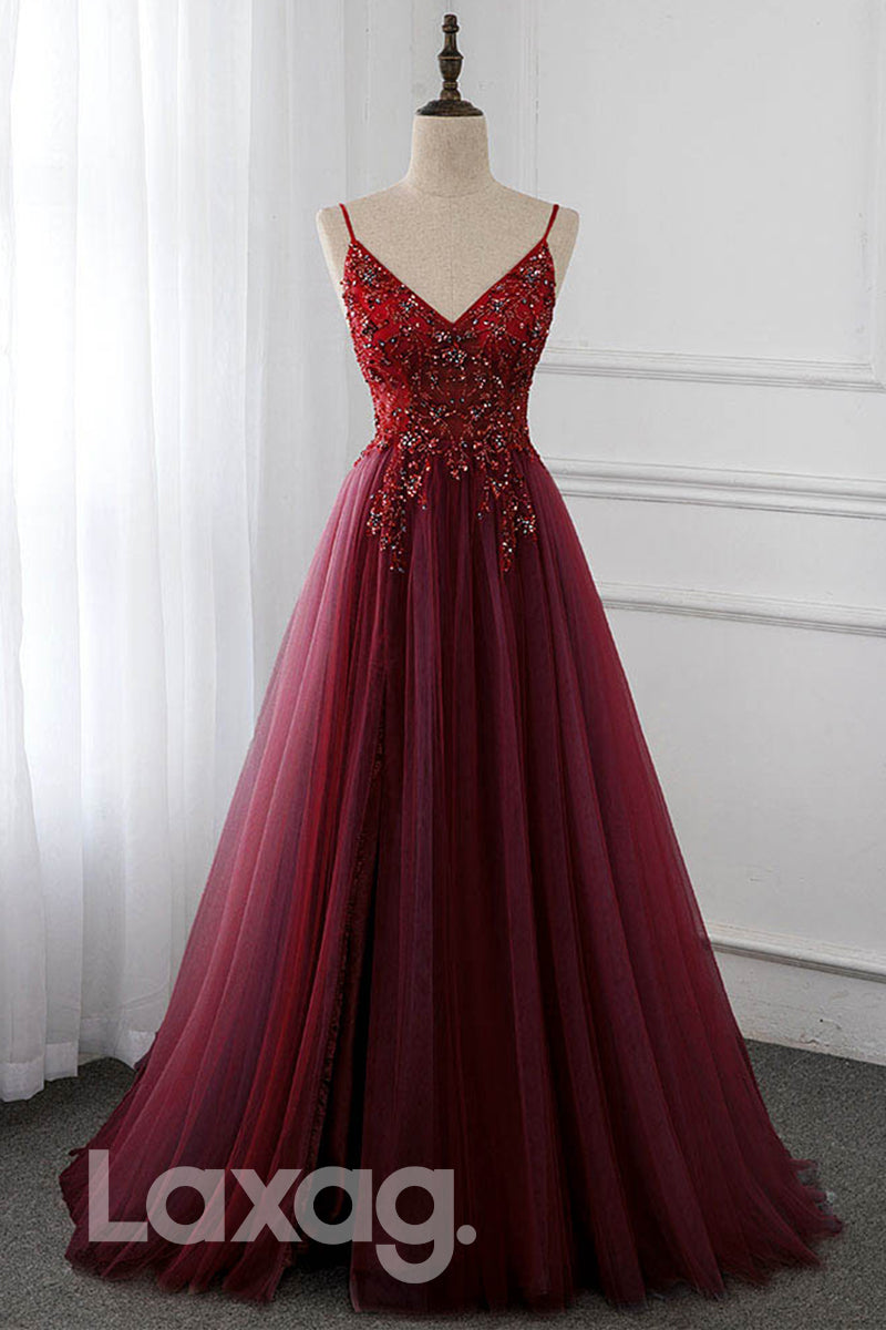 Embellished Sequined Illusion Straps Tiered Dress - Fashionpara