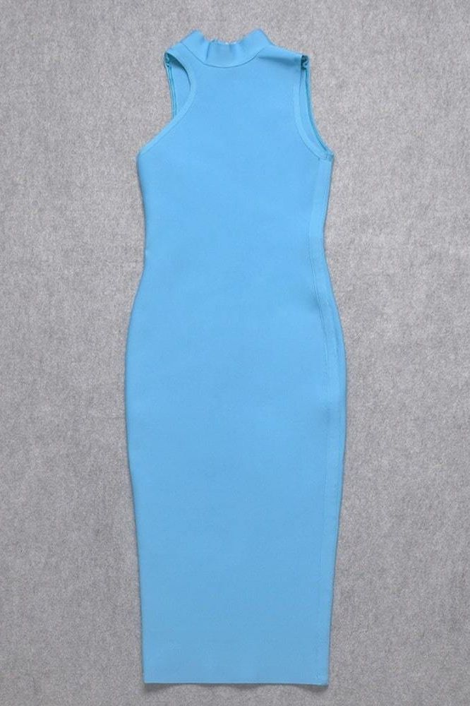 Layla Bandage Midi Dress - Sky Blue - Fashionpara