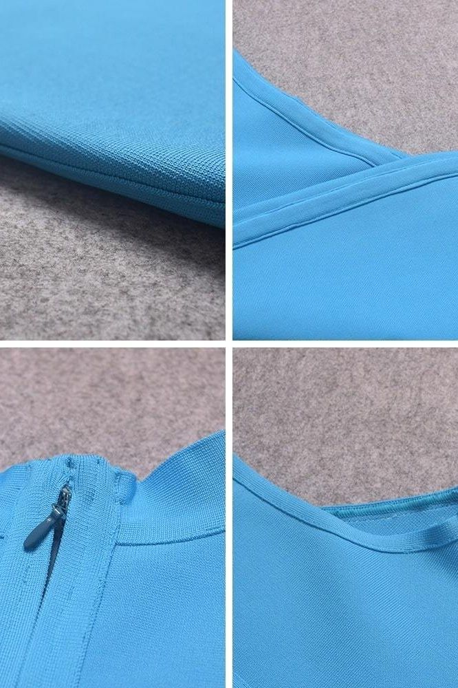 Layla Bandage Midi Dress - Sky Blue - Fashionpara