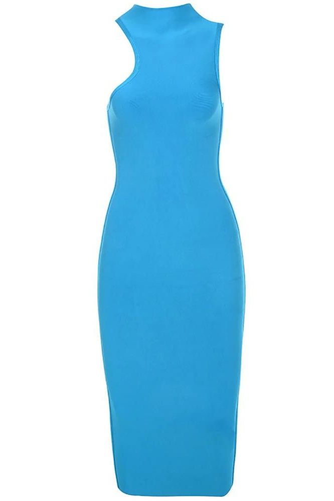 Layla Bandage Midi Dress - Sky Blue - Fashionpara