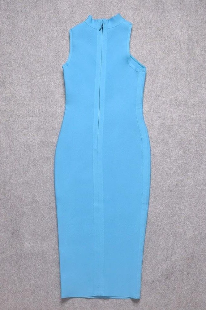Layla Bandage Midi Dress - Sky Blue - Fashionpara