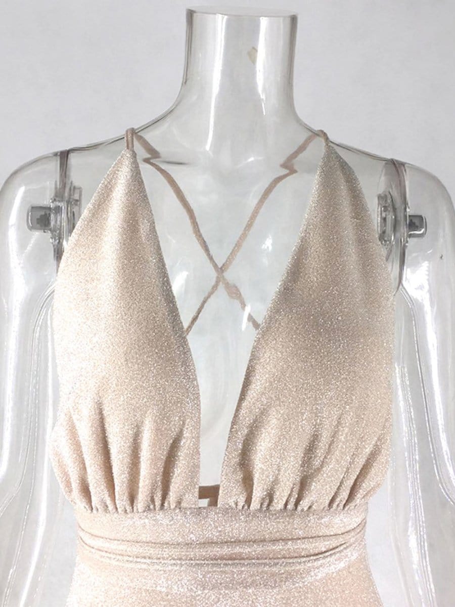 Backless Mini Dress - Fashionpara