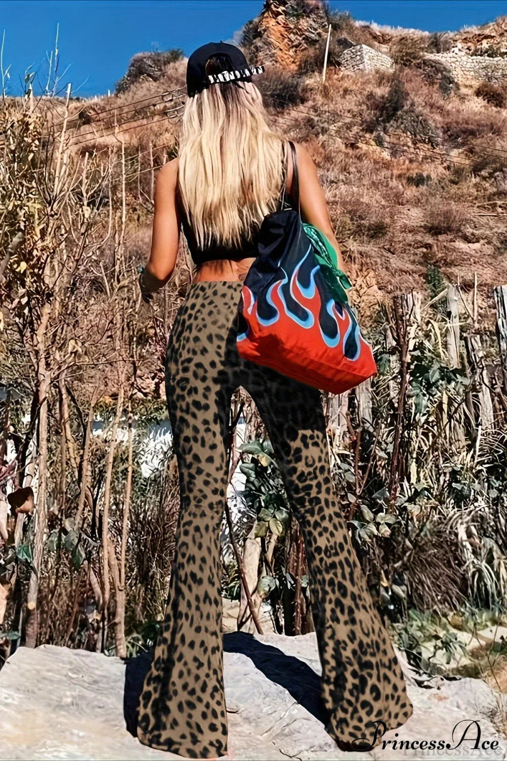 Leopard Print Flare Pant