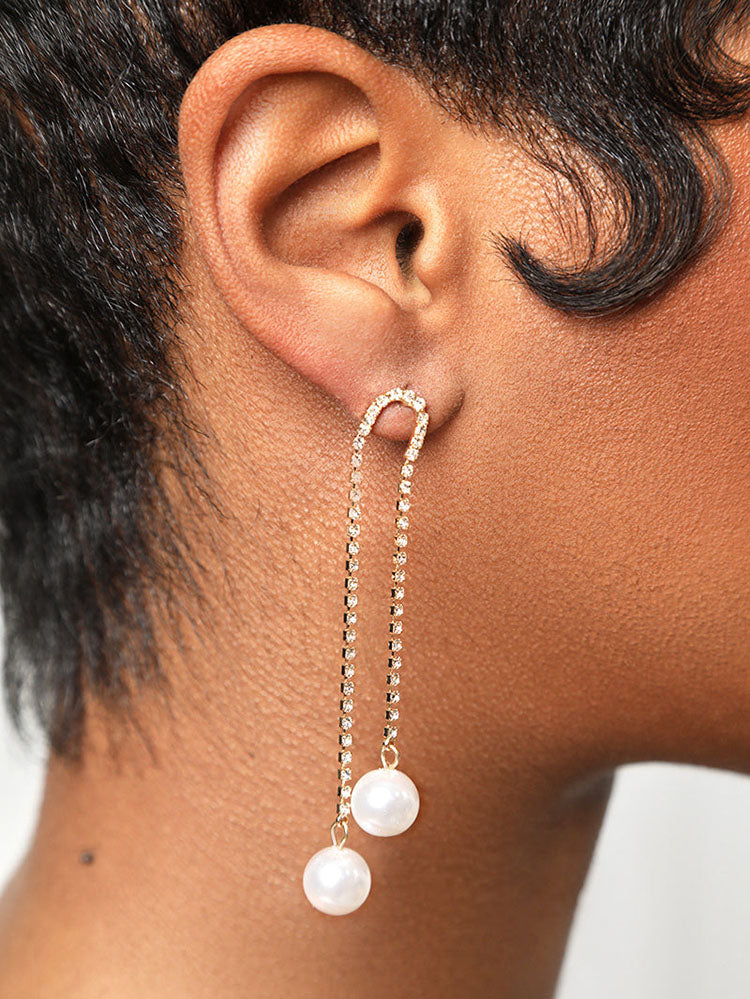 Pearl Tip Drop Earrings
