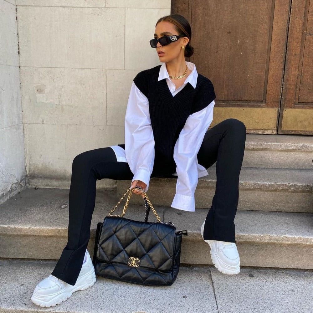 Updated Style Knit Oversized Vest 3