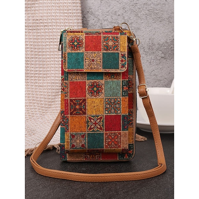Boho Vintage Bag with Adjustable Crossbody Phone