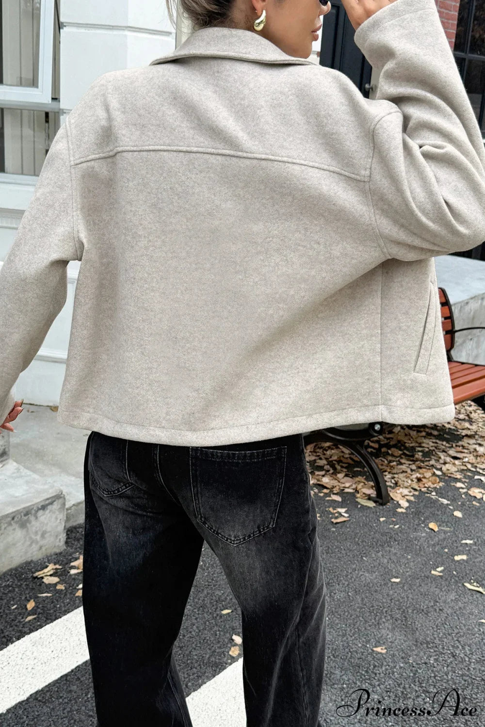 Elegant Long Sleeve Coat for All-Season Versatility