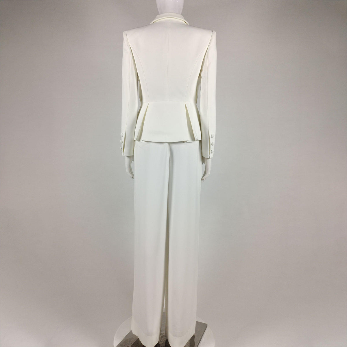 KittenAlarm - Lucinda Long Sleeve Collared Side Cut Out Top & Side Slit Pants Set