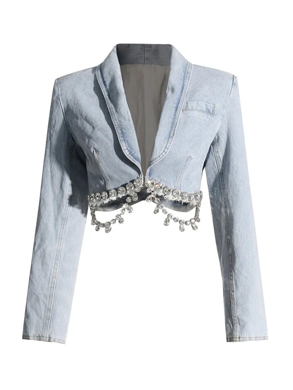 Diamond Denim Jacket - Fashionpara