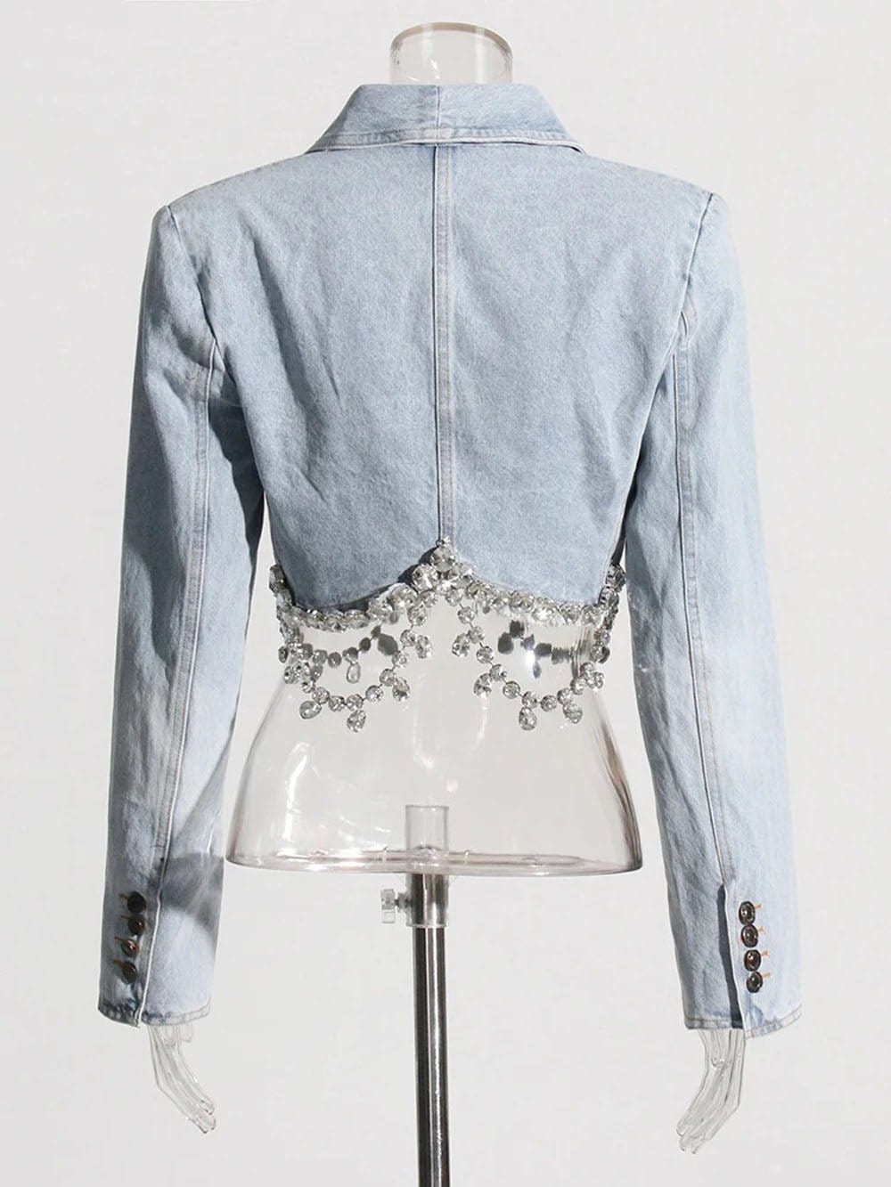 Diamond Denim Jacket - Fashionpara