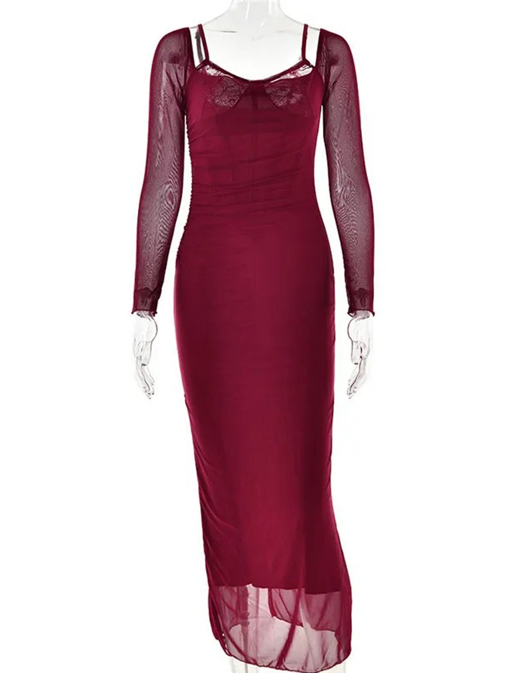 Backless Maxi Dress - Fashionpara