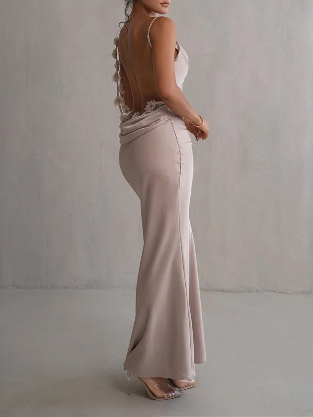 Backless Bodycon Maxi - Fashionpara