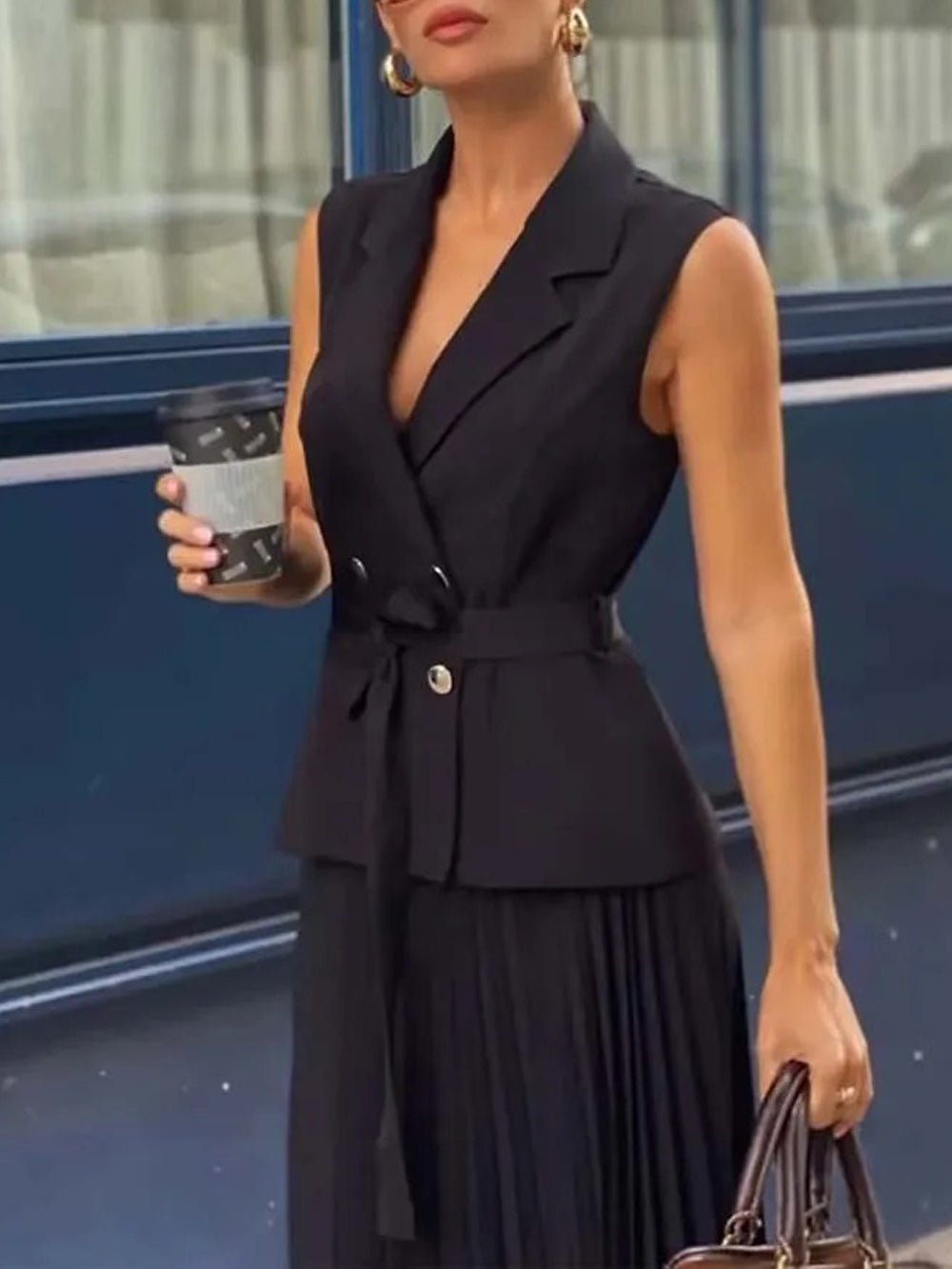 Sleeveless Midi Dress - Fashionpara