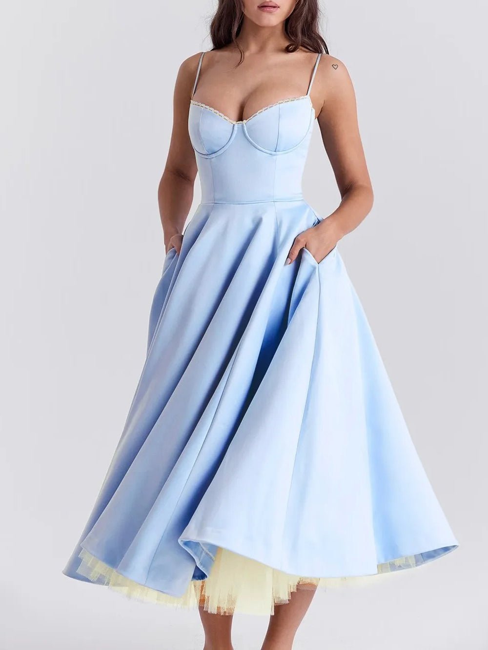 Backless Midi Dress - Fashionpara