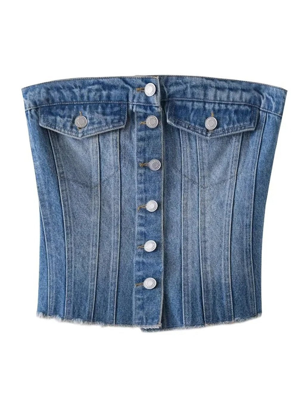 Denim Tank Top - Fashionpara