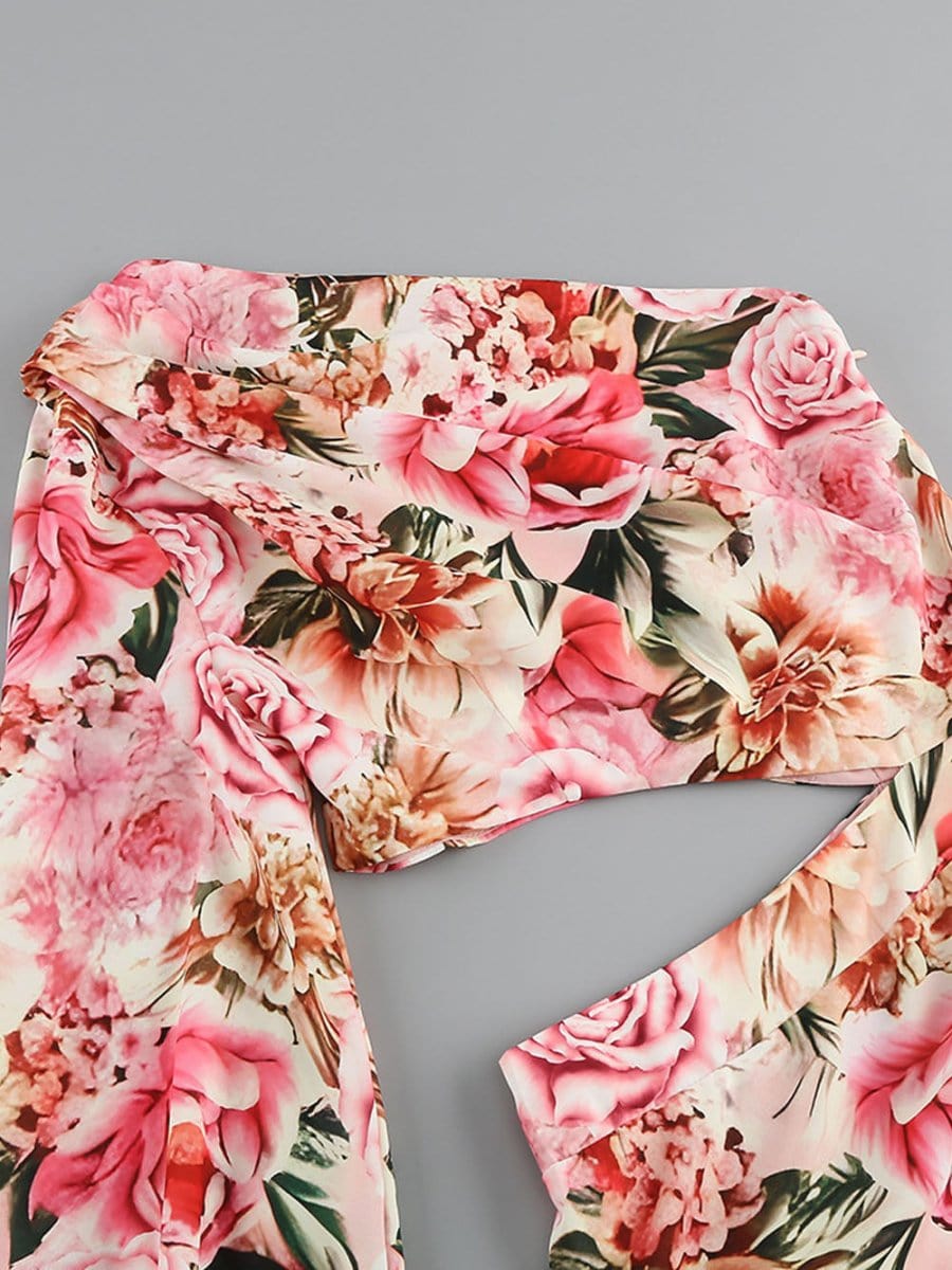 Asymmetrical Ruffle Maxi - Fashionpara