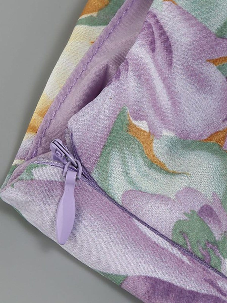 Asymmetrical Ruffle Maxi - Fashionpara